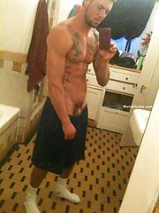 Ex boyfriend posing to his lover\'s webcam