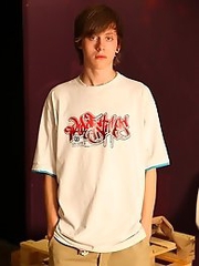 Sexy redhead young twink with hairy cock get masturbate